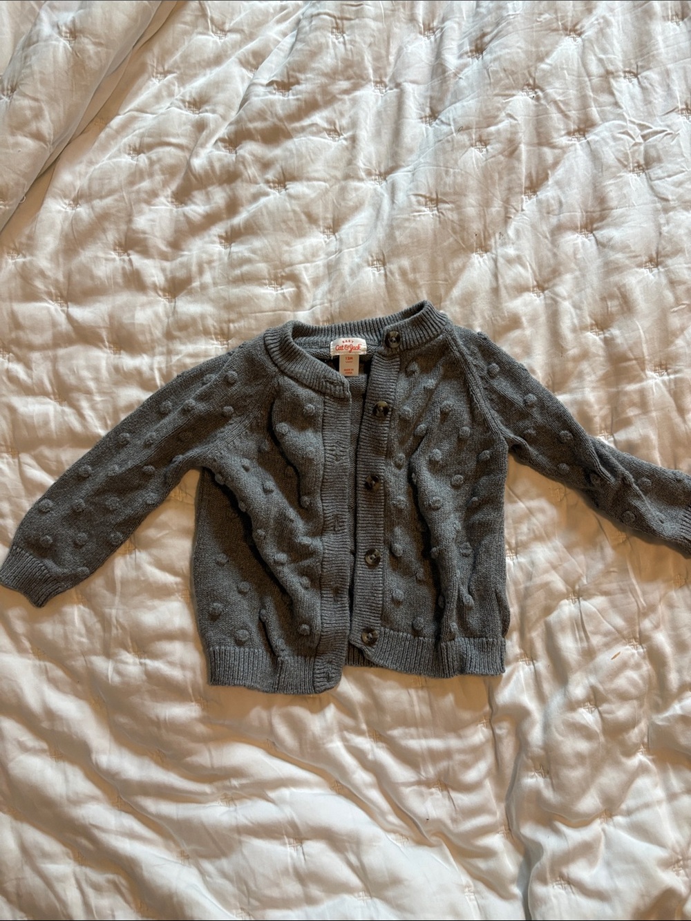 Gray Knit Cardigan - Baby 12 mo